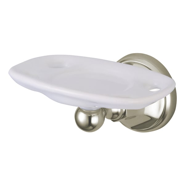 Metropolitan Toothbrush And Tumbler Holder, Brushed Nickel